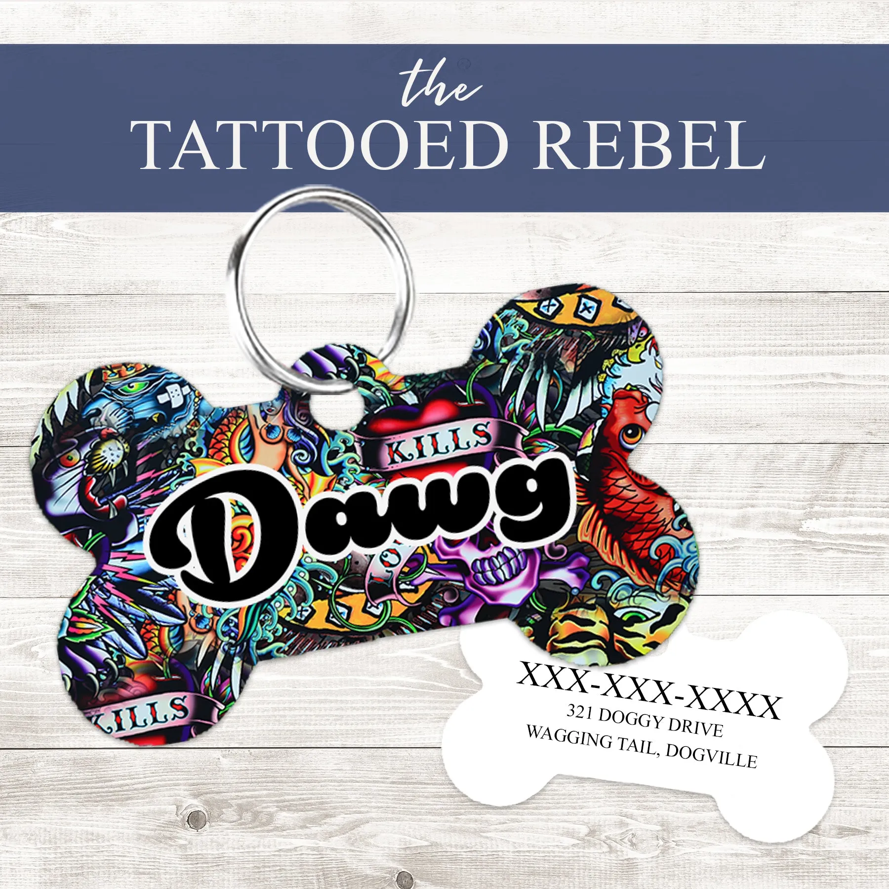 Pet ID Tag | The Tattooed Rebel
