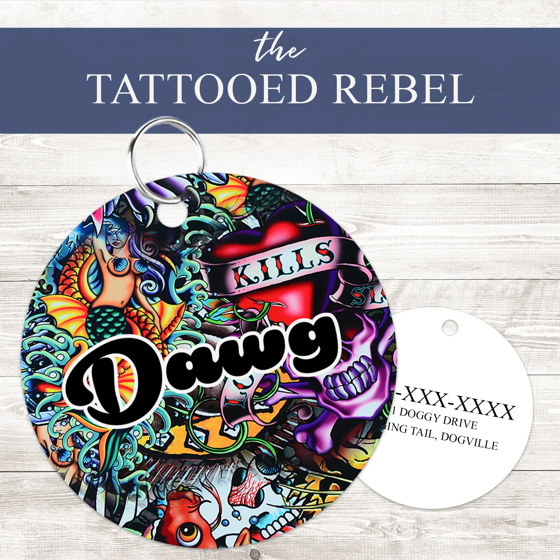 Pet ID Tag | The Tattooed Rebel