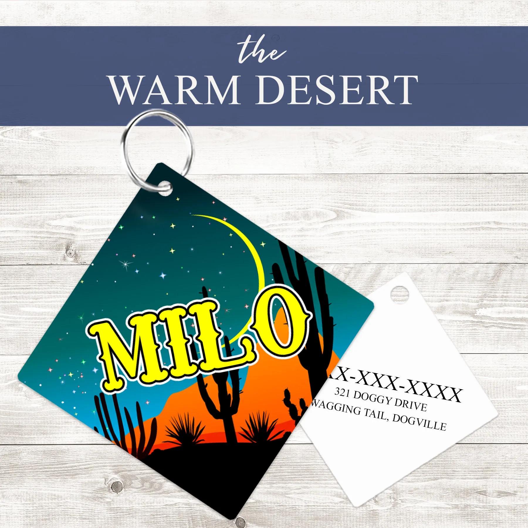 Pet ID Tag | Warm Desert