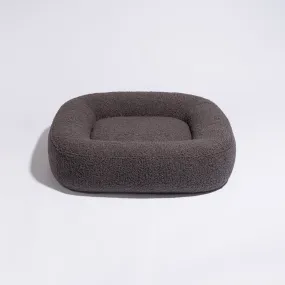 PillowVilla Bouclé Dog Bed PEBBLE