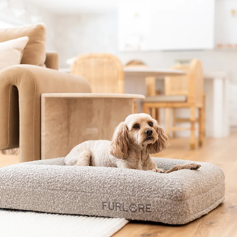 Premium Orthopaedic Memory Foam Bed in Luxury Bouclé