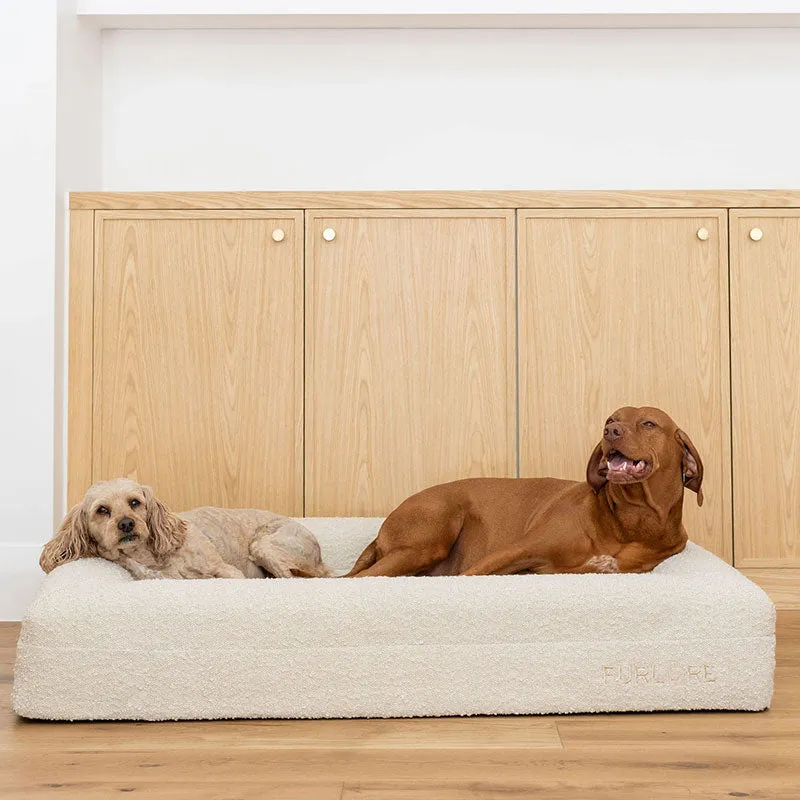 Premium Orthopaedic Memory Foam Bed in Luxury Bouclé