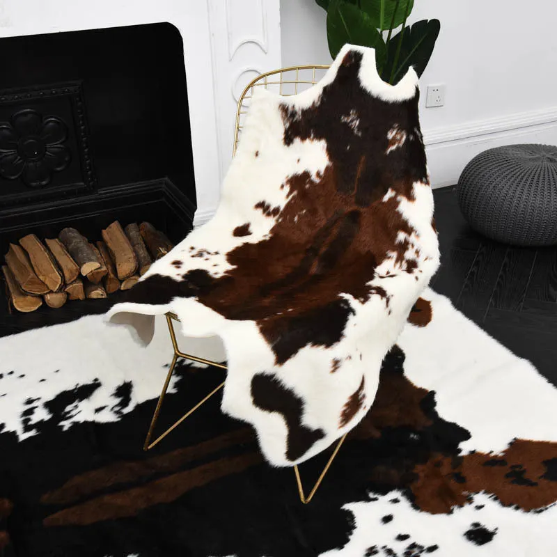 Printed Cowhide  Non Slip Carpet