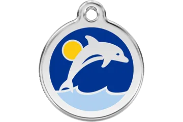 Red Dingo Enamel Tags