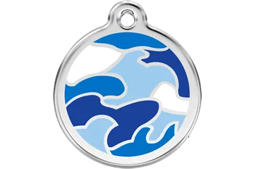 Red Dingo Enamel Tags