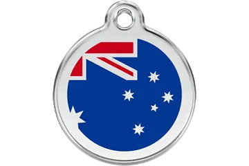 Red Dingo Enamel Tags