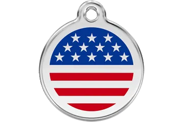Red Dingo Enamel Tags
