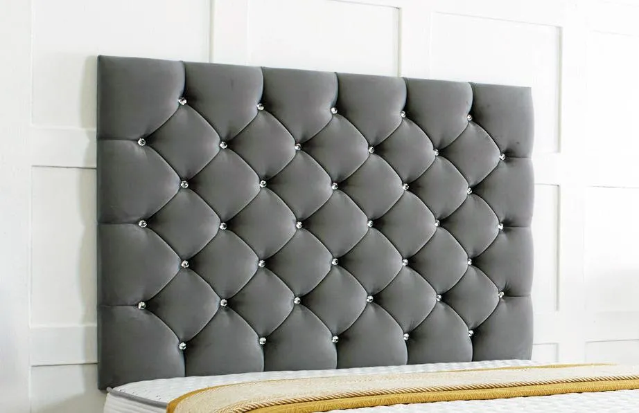 Regency Divan Bed Set With Tall Button Headboard Plus Footboard