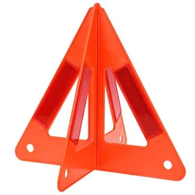 Roadside Reflective Triangles Pair of Foldable Bright Orange