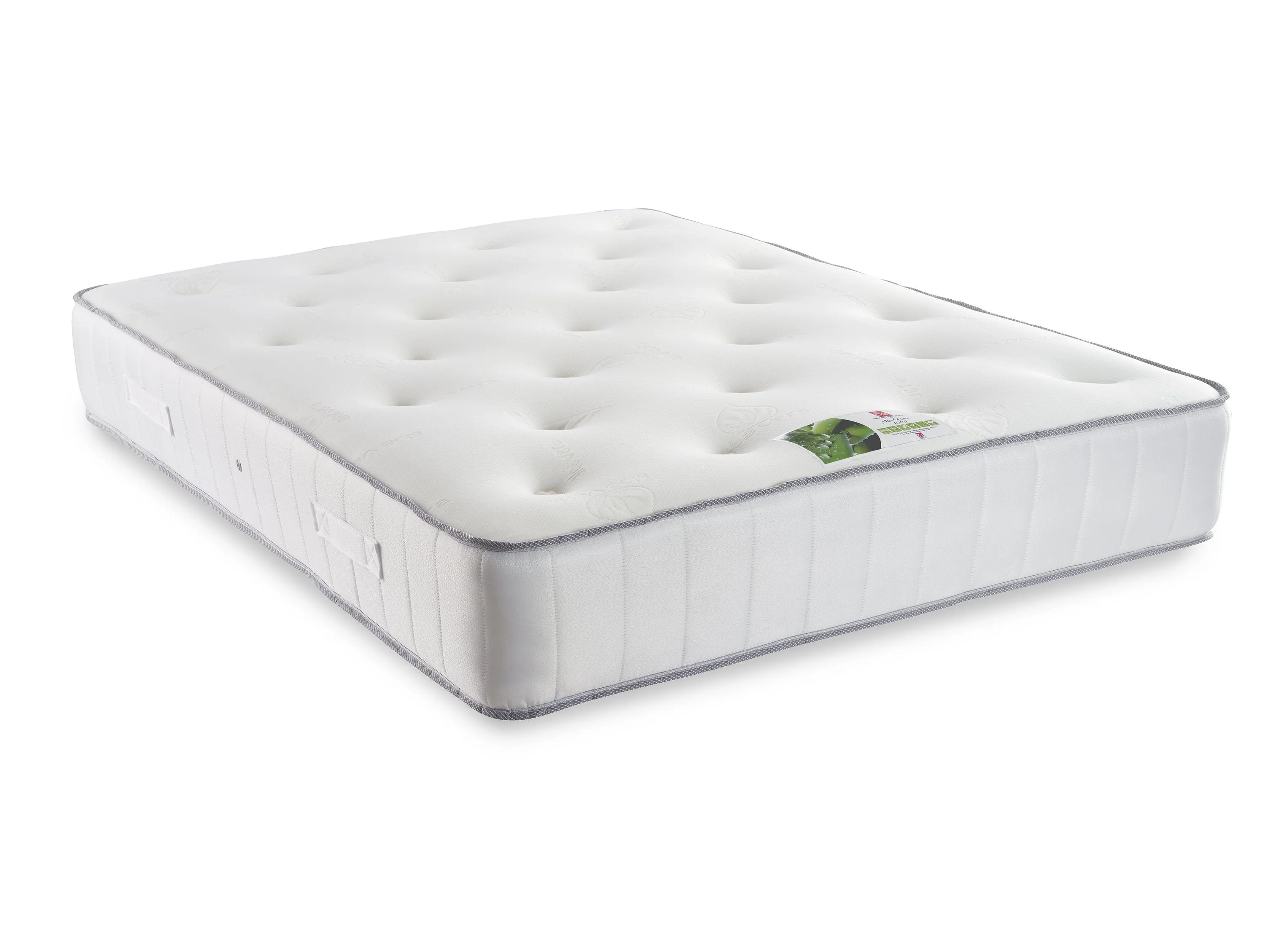 Royal Chester Divan Bed Set with Tall Button Headboard