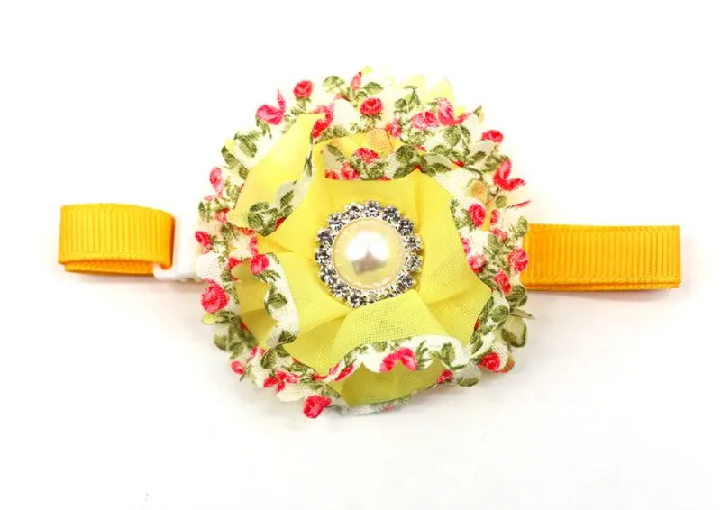 Ruffles &  Bling Flower Collars