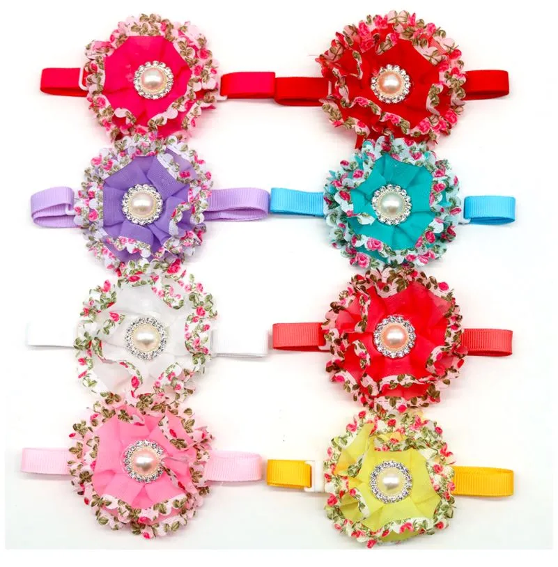 Ruffles &  Bling Flower Collars