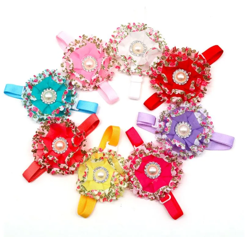 Ruffles &  Bling Flower Collars