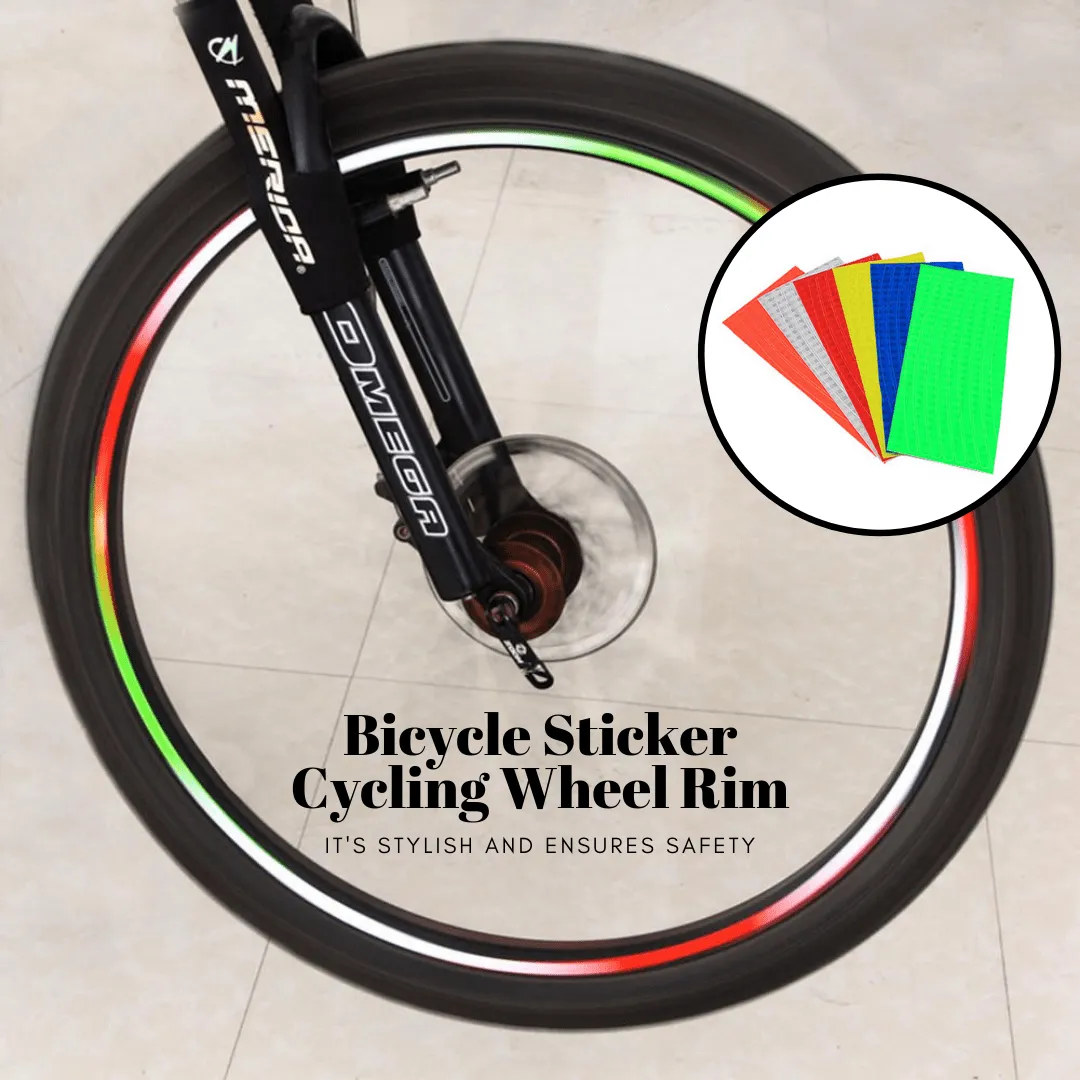 Safe Cycling - Bicycle Wheel Sticker (3 pcs set)