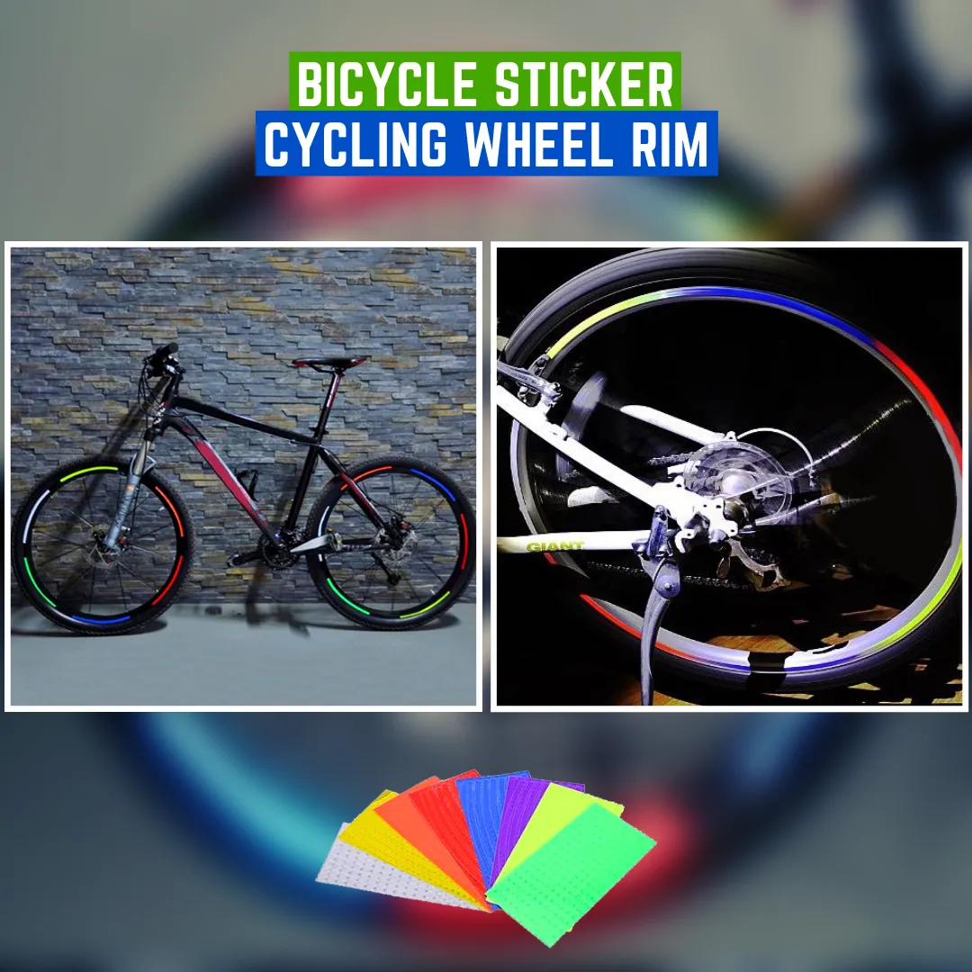 Safe Cycling - Bicycle Wheel Sticker (3 pcs set)