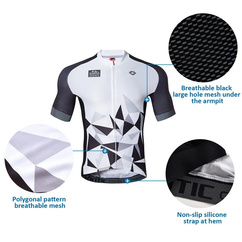 Santic Baffin Men Cycling Jersey & Geometry Cycling short Outfit