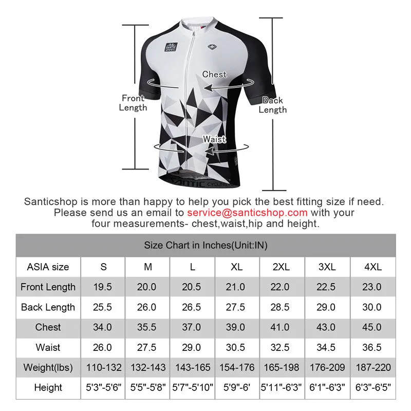 Santic Baffin Men Cycling Jersey & Geometry Cycling short Outfit
