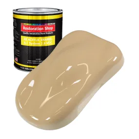 Shoreline Beige Acrylic Enamel Auto Paint - Gallon Paint Color Only - Professional Single Stage Gloss Automotive Car Truck Equipment Coating, 2.8 VOC