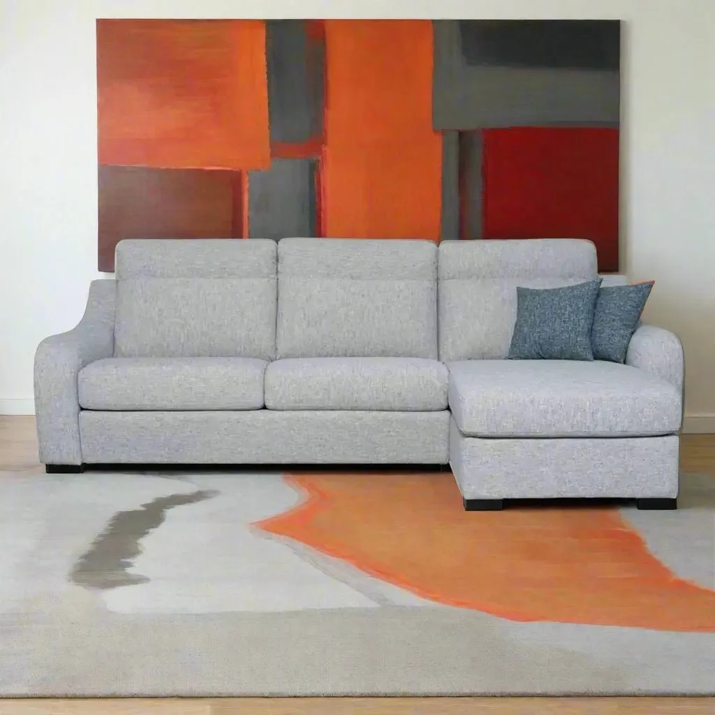 Slumbersofa Apex - High Backrest Sofa Bed With Charming Curved Arms
