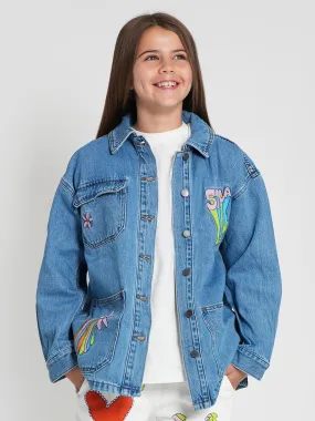 Stella McCartney Girls Denim Jacket in Blue
