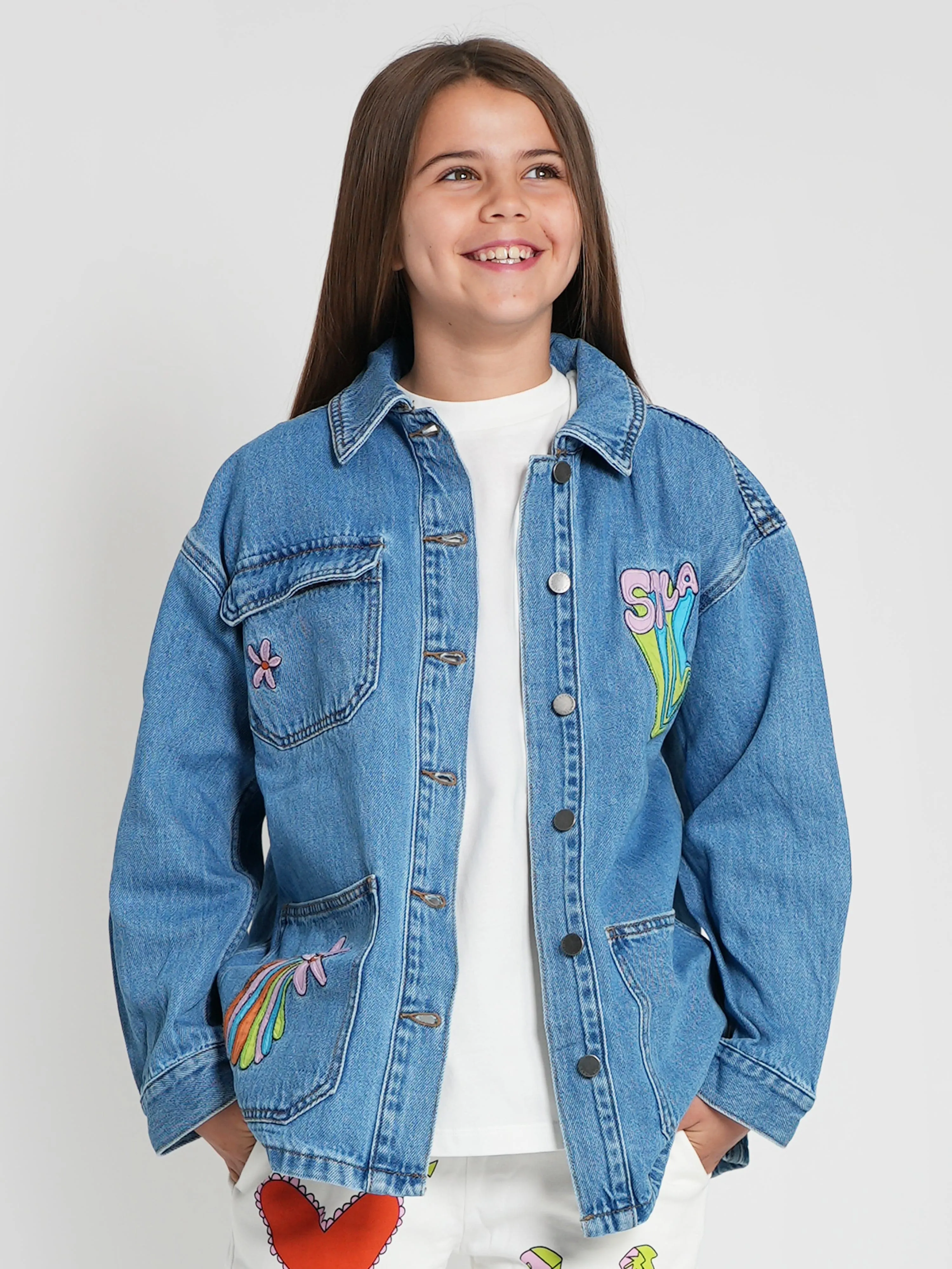 Stella McCartney Girls Denim Jacket in Blue
