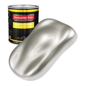 Sterling Silver Metallic Acrylic Enamel Auto Paint - Gallon Paint Color Only - Professional Single Stage Automotive Car Equipment Coating, 2.8 VOC