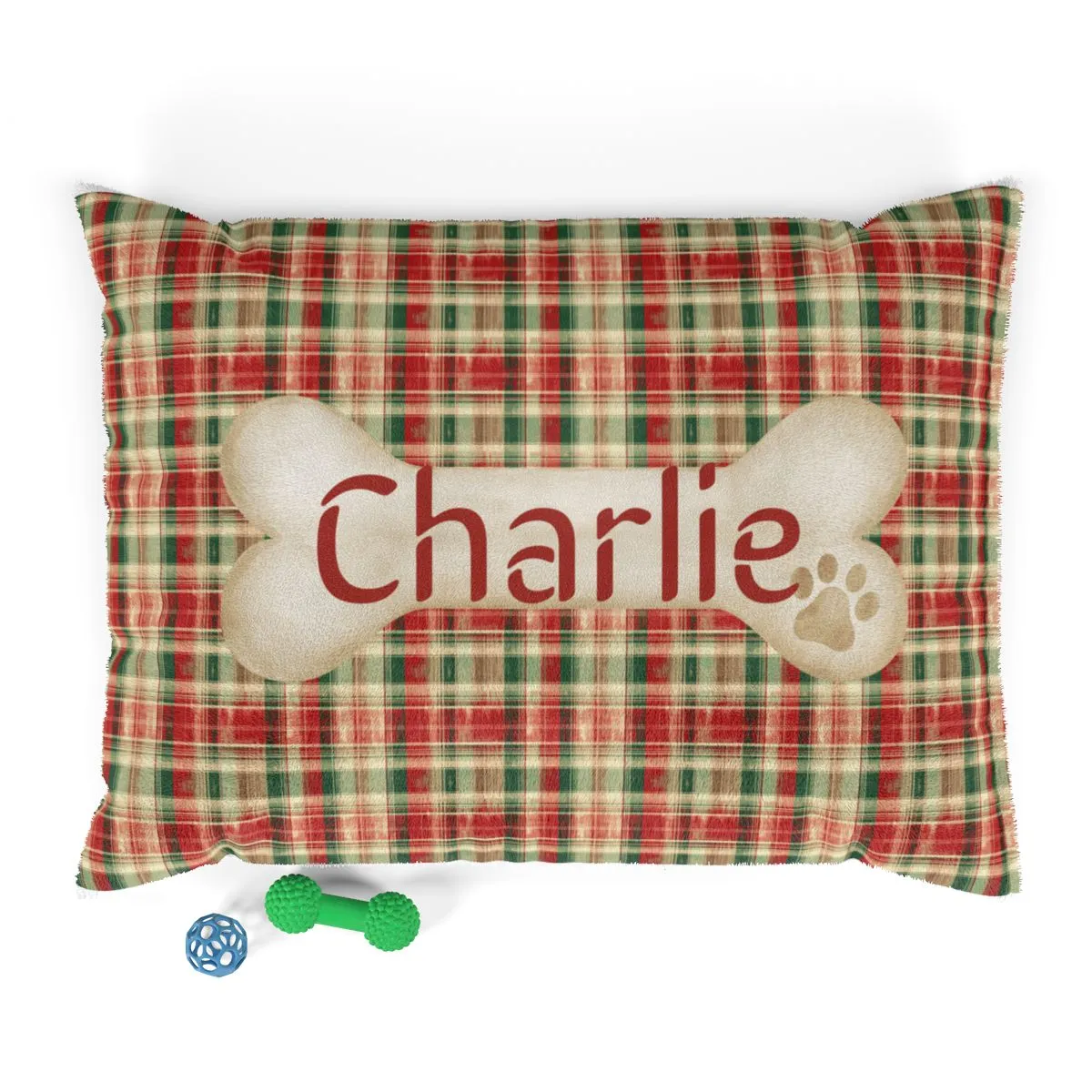 Tartan Collection 8 - Pet Tag Round and Bone Shape, Bandana, Lead, Dinner Bowl, Pet Bed