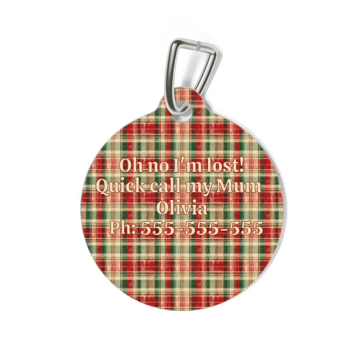 Tartan Collection 8 - Pet Tag Round and Bone Shape, Bandana, Lead, Dinner Bowl, Pet Bed