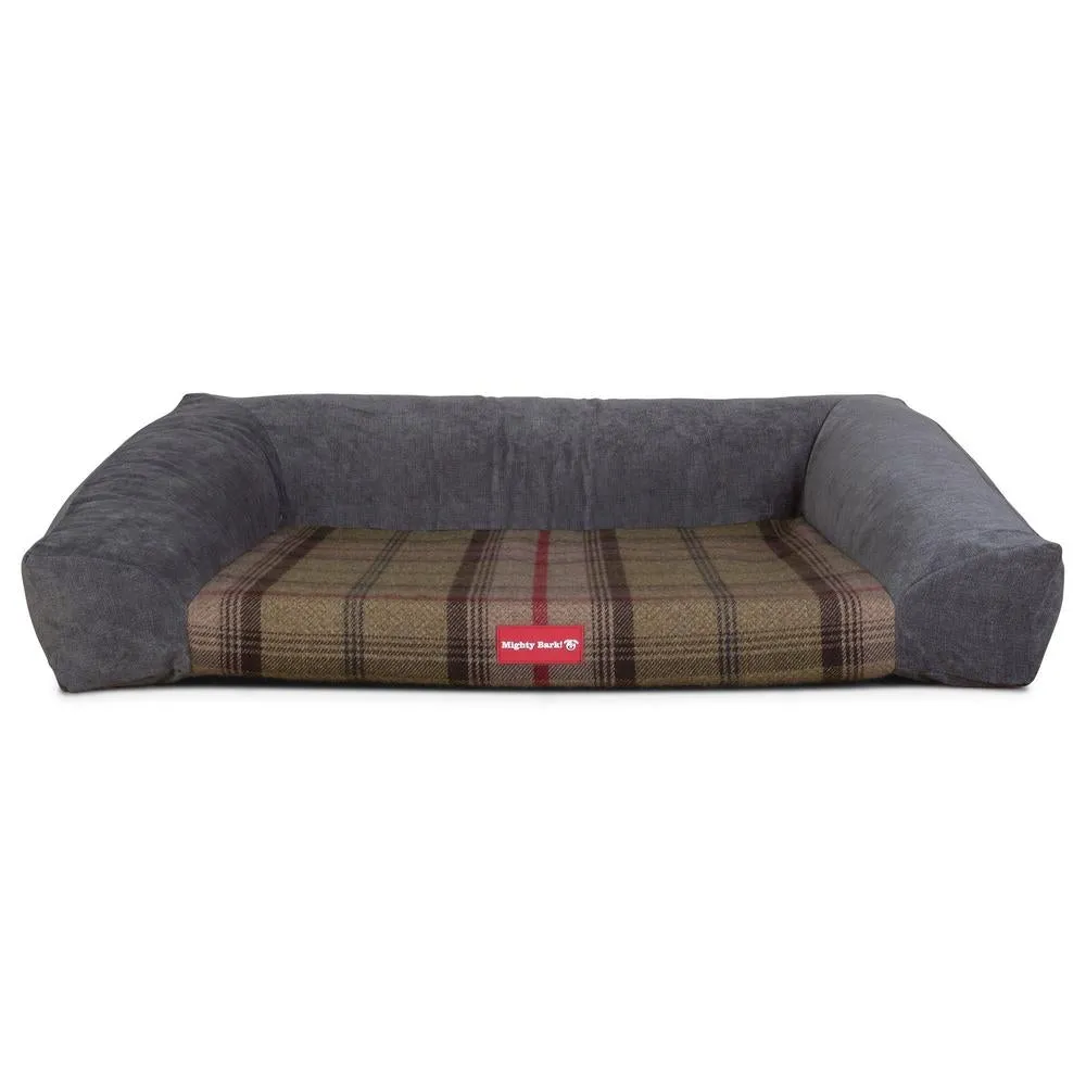 The Sofa Orthopedic Memory Foam Sofa Dog Bed - Tartan Hunter