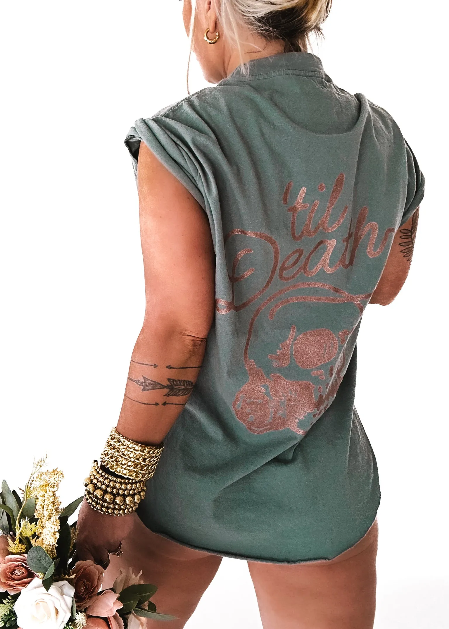 'TIL DEATH MY LOVE SIDE SLIT TEE
