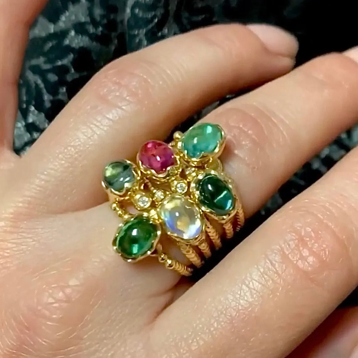 Tourmaline "Calypso" Wishing Well Ring