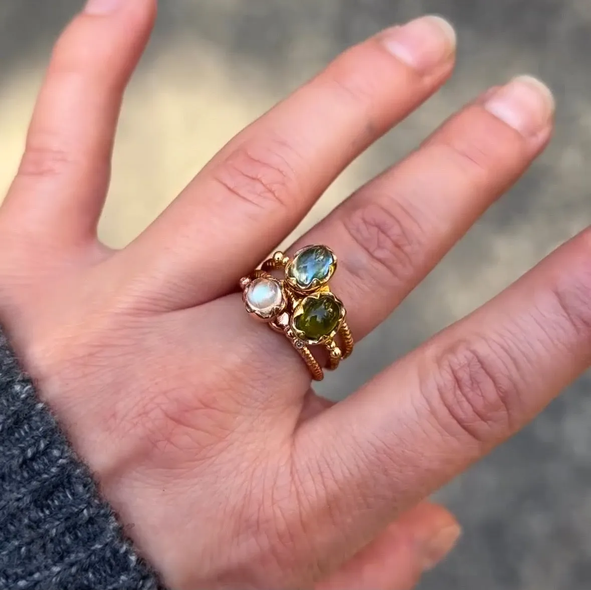 Tourmaline "Calypso" Wishing Well Ring