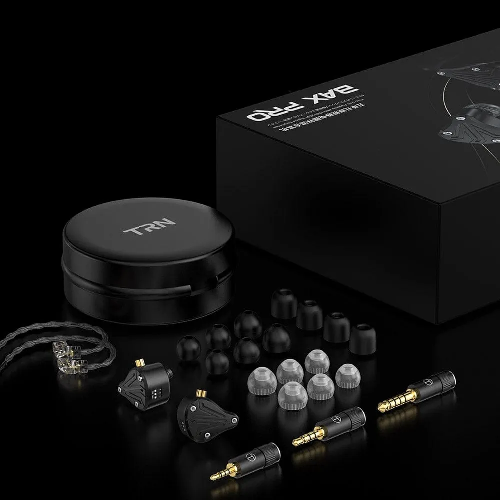 TRN BAX Pro Five-Unit Flagship 2BA   1DD   2EST Hybrid In-Ear Earphones
