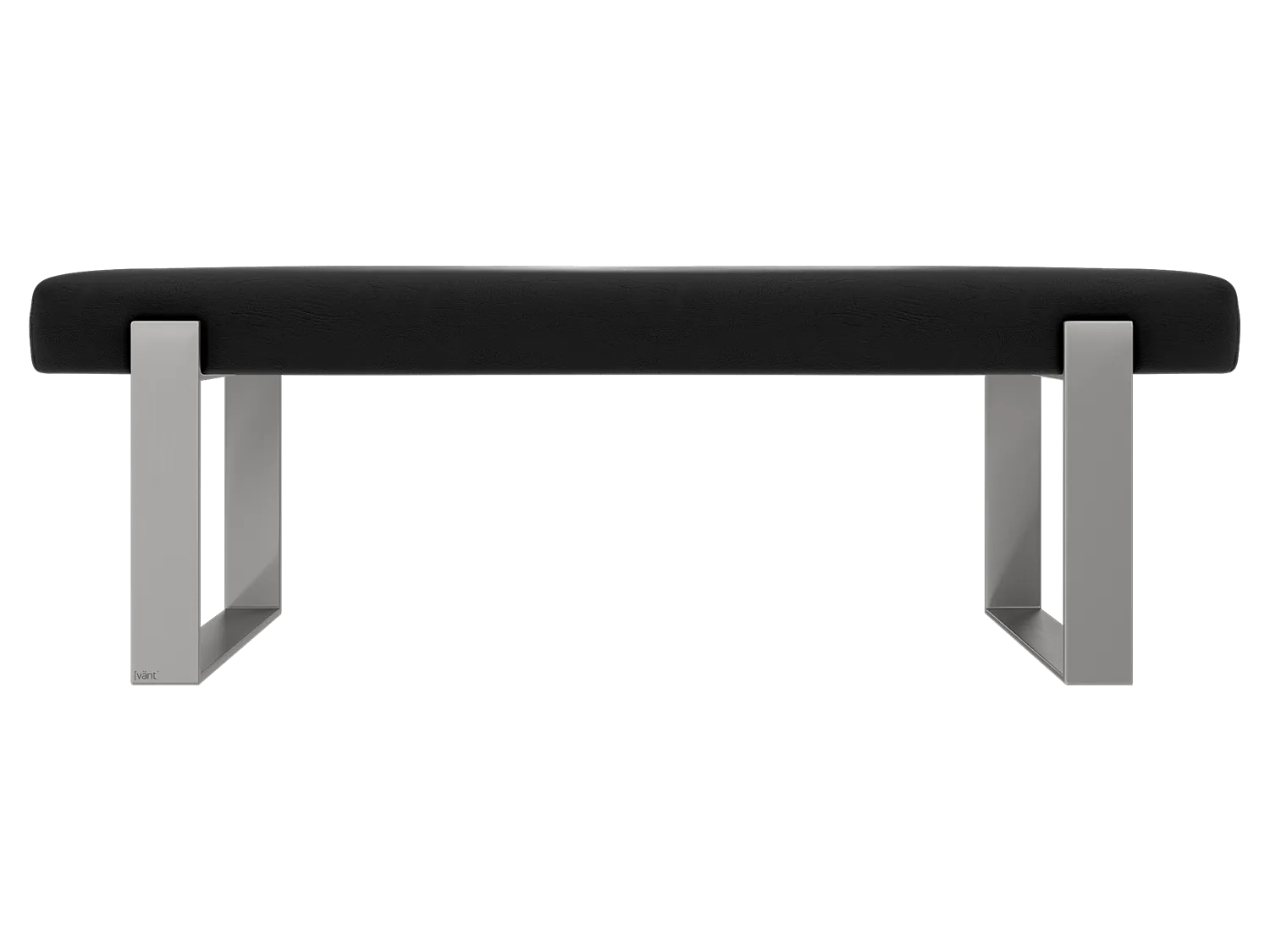 Vant Upholstered Bedroom Bench - Brushed Nickel Legs