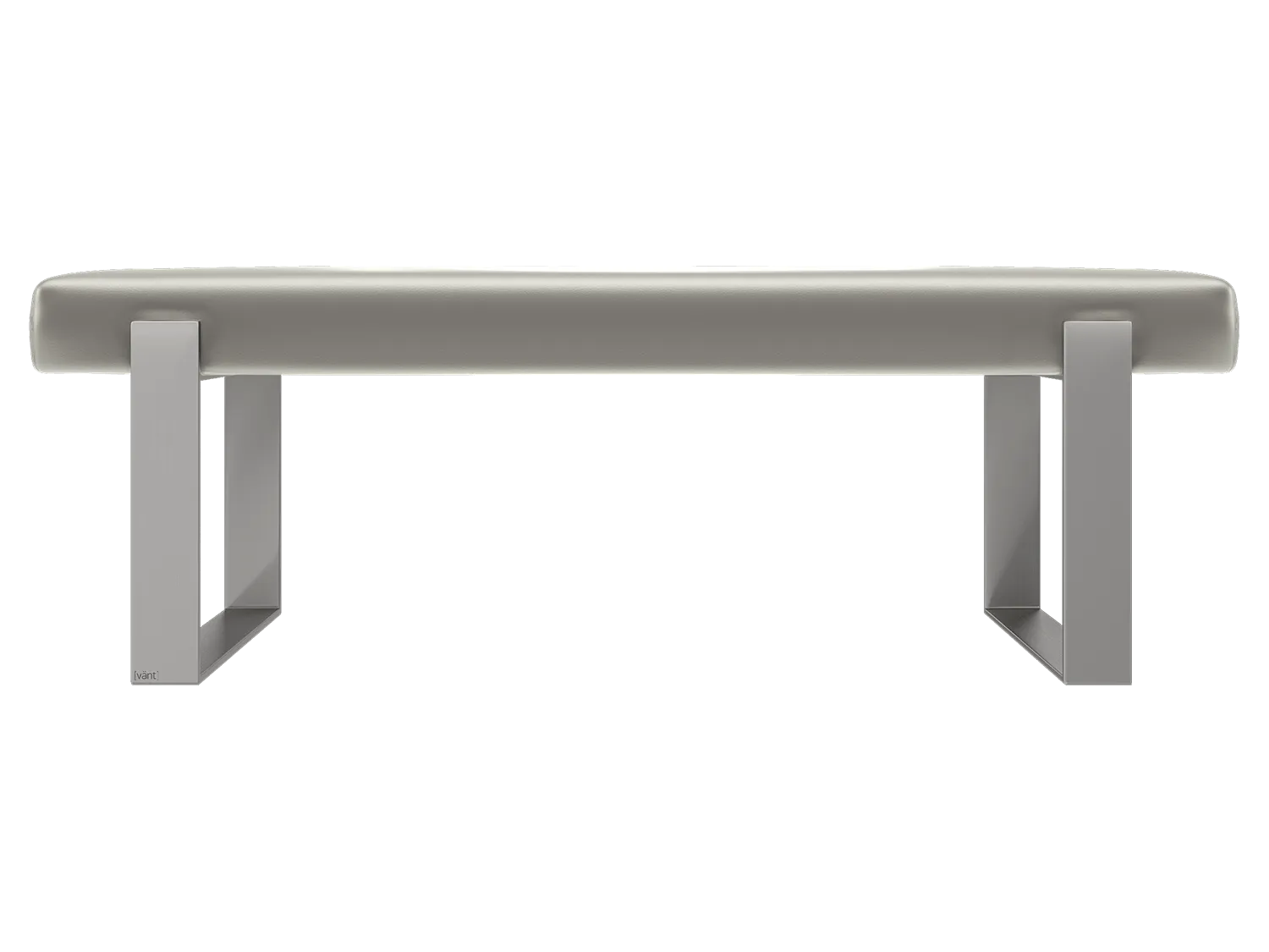 Vant Upholstered Bedroom Bench - Brushed Nickel Legs