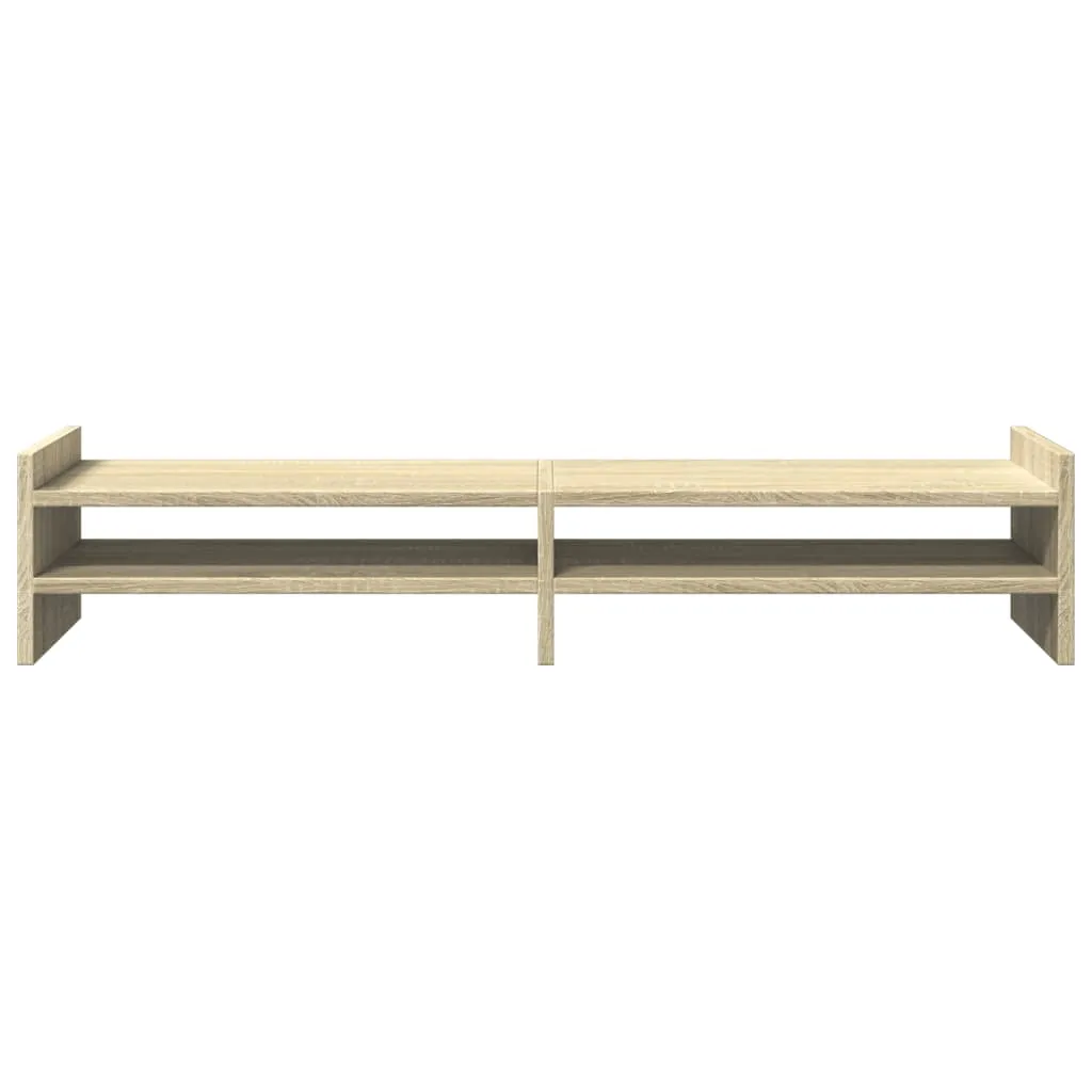 vidaXL Monitor Stand Sonoma Oak 100x27x20 cm Engineered Wood