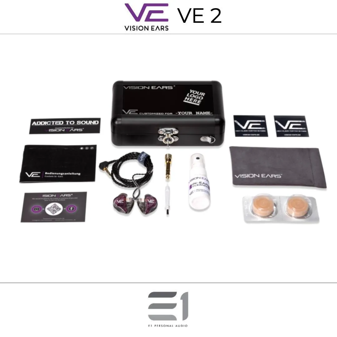 Vision Ears VE2 Custom / Universal-Fit In-Ear Monitors
