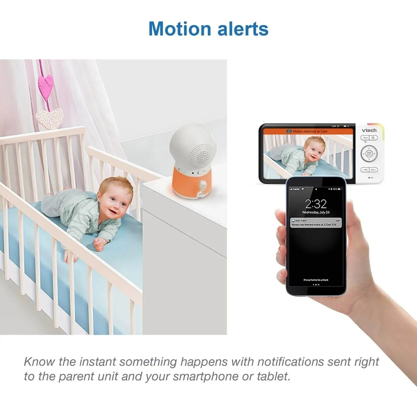 VTech - RM5754HD Smart Video Baby Monitor