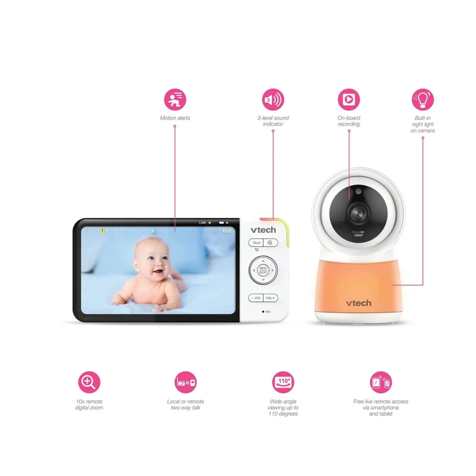 VTech - RM5754HD Smart Video Baby Monitor