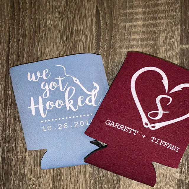 We Got Hooked Wedding Can Coolers (19)