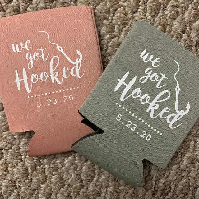 We Got Hooked Wedding Can Coolers (19)