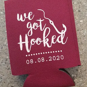 We Got Hooked Wedding Can Coolers (19)