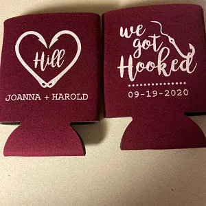 We Got Hooked Wedding Can Coolers (19)