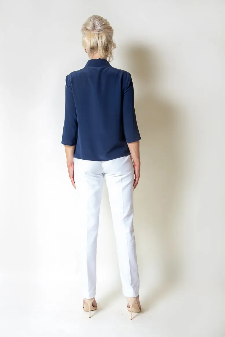 White Cotton Trousers