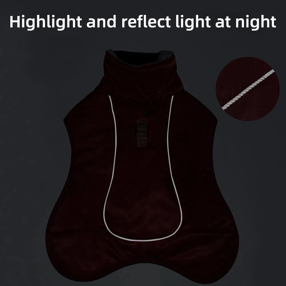 Winter Reflective Jacket for Medium and Large Dogs - Keep Your French Bulldog, Dachshund, and Labrador Warm, Dry, and Visible