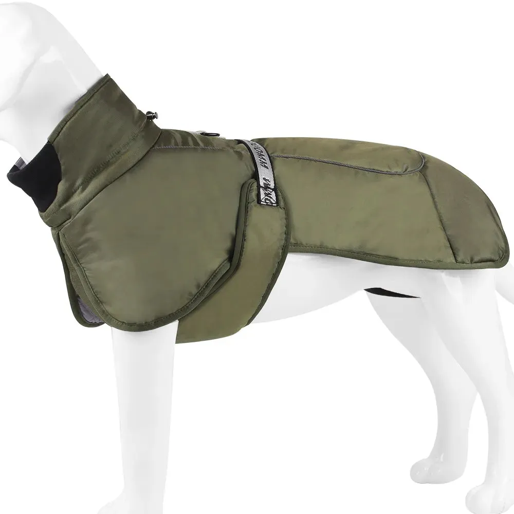 Winter Reflective Jacket for Medium and Large Dogs - Keep Your French Bulldog, Dachshund, and Labrador Warm, Dry, and Visible