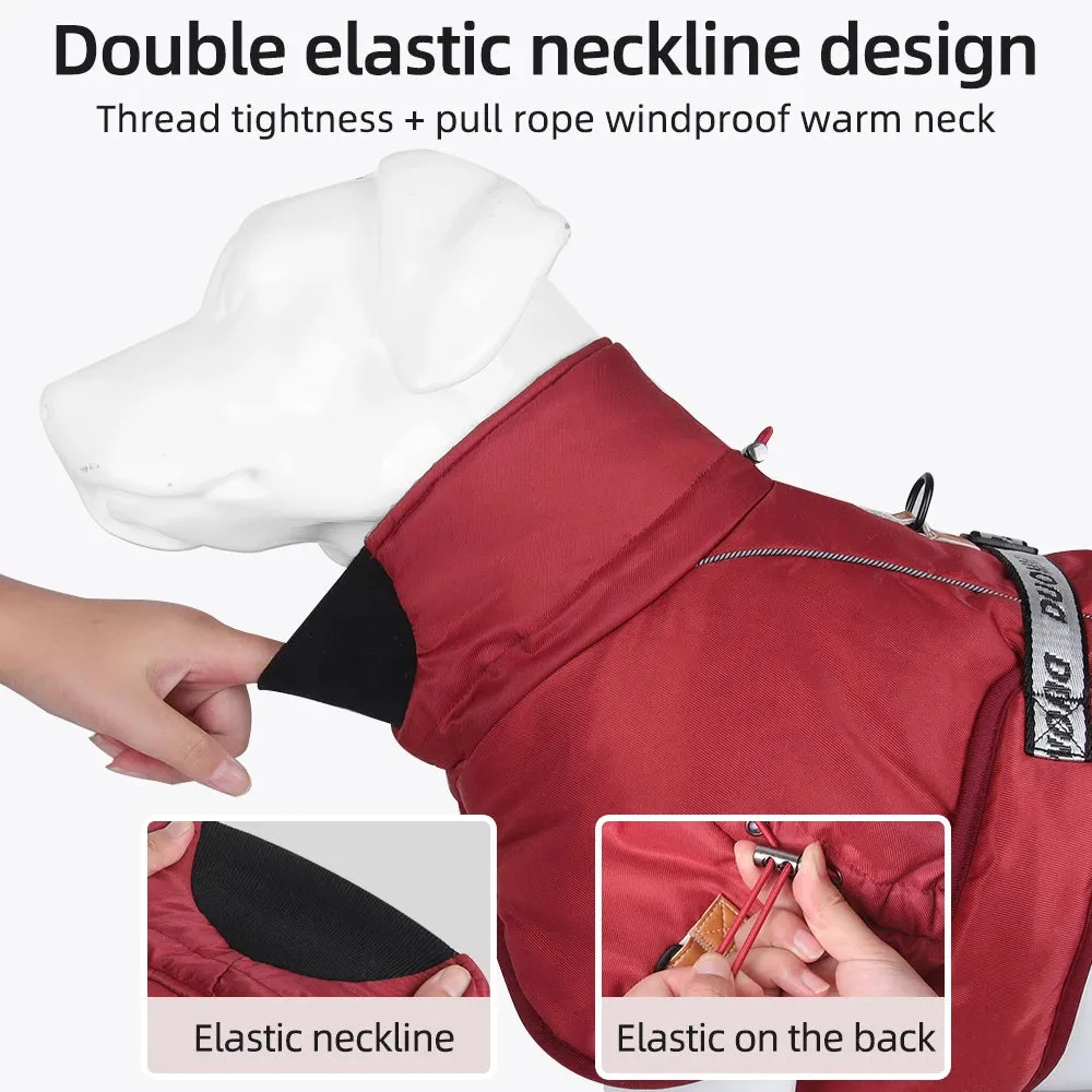 Winter Reflective Jacket for Medium and Large Dogs - Keep Your French Bulldog, Dachshund, and Labrador Warm, Dry, and Visible