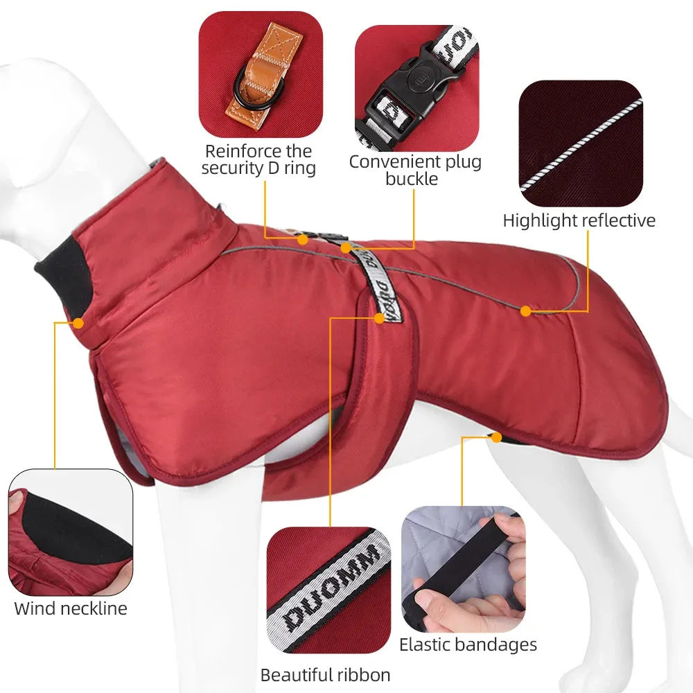 Winter Reflective Jacket for Medium and Large Dogs - Keep Your French Bulldog, Dachshund, and Labrador Warm, Dry, and Visible