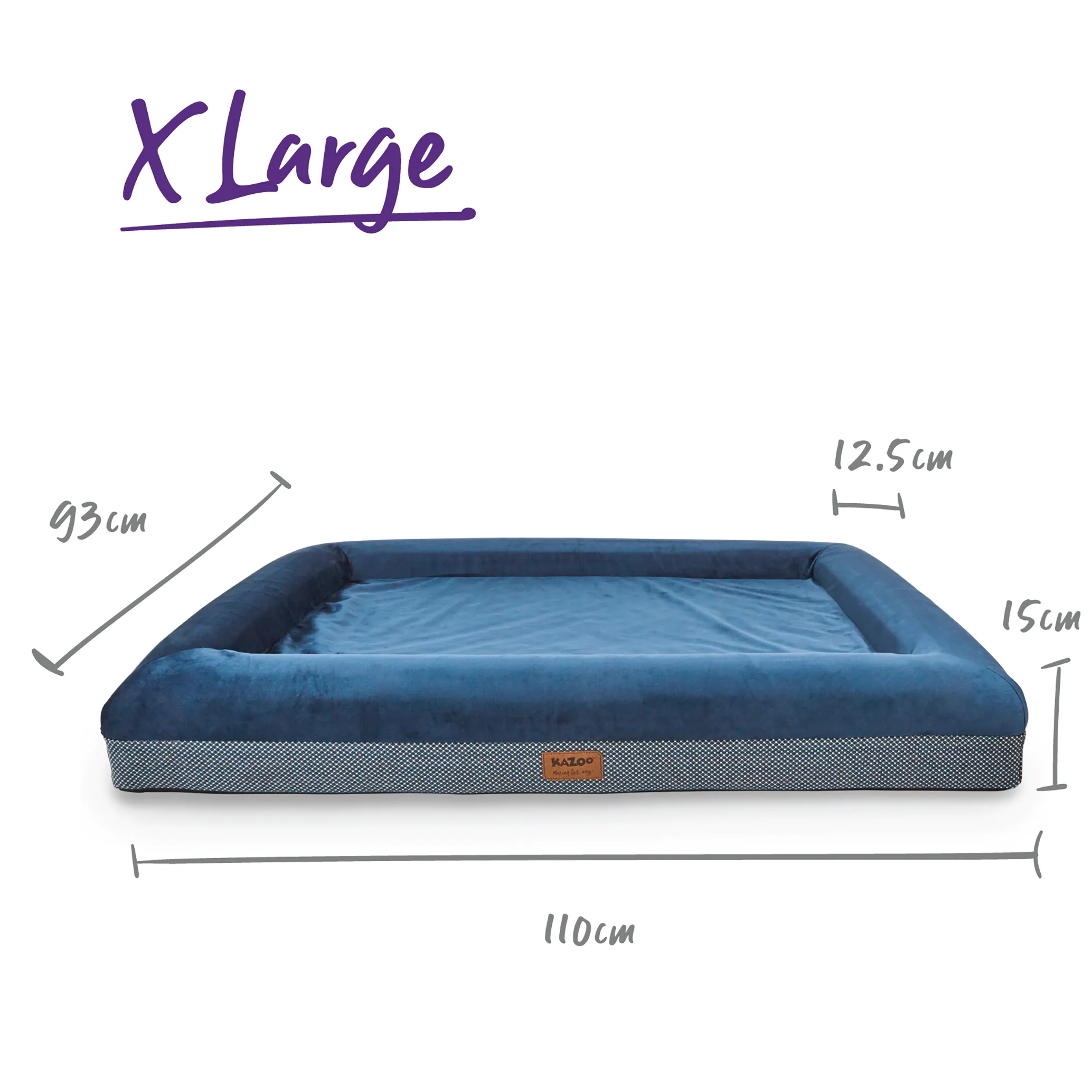 Wombat Dog Bed - Midnight Blue